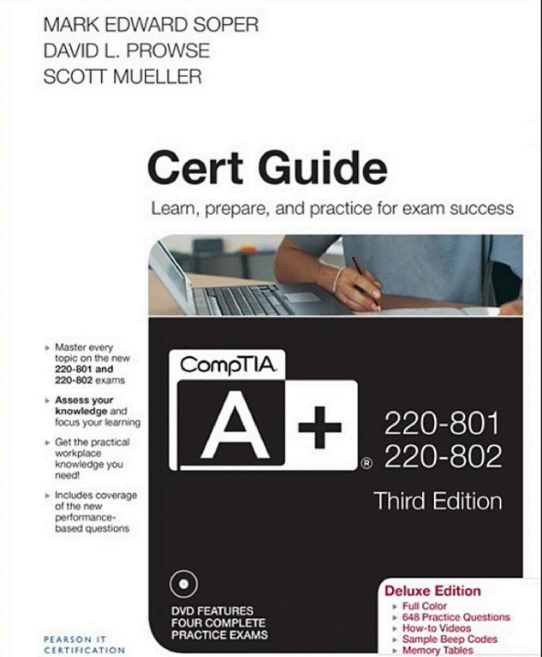 CompTIA A+ 220-801/802 Cert Guide Cover