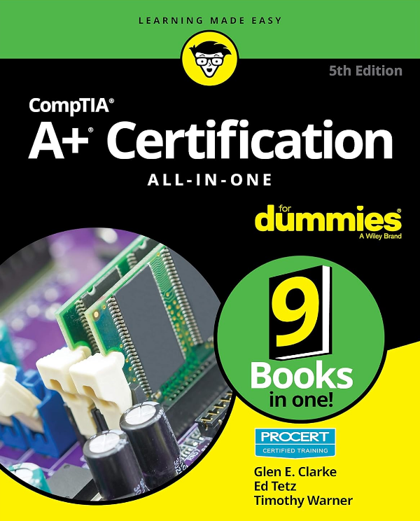 CompTIA A+ Certification All-in-One For Dummies Book Cover